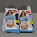 Hanes Women's Underwear Briefs Pack, 12-Pack, Pure Comfort Organic Cotton Brief Panties for Women, Full Coverage, Size Medium