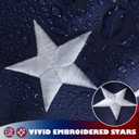 American Flag 2.5x4 Ft Heavy Duty, Embroidered US USA Flag Outdoor, Double Sided American Flags for Outside with 2 Brass Grommets Decoration 4th of July