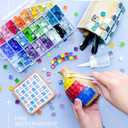 1100pcs Mixed Colors Glass Mosaic Tiles, DIY Mosaic Tiles for Crafts, 2.2lbs Crystal Stained Glass Tiles, Children Handmade DIY Art Craft Projects for Home Decoration