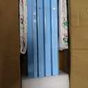 Mahjong Racks with Pushers, Blue Wooden American Mahjong Tile Pushers and Racks Set of 4, with White Printed Mahjong Racks Drawstring Bag, Mahjong Accessories (19.68 Inches), 19.68 inches x 2.55 inches x 1.06 inches