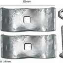 10 Set Chain Link Fence Panel Clamps 1-3/8" Dog Kennel Panel Clamp for Round Pipe Panel Frame