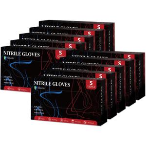 PROMEDIX P Nitrile Disposable Gloves,4mil-1000 Count,Gloves Disposable Latex Free,Powder Free for Cooking,Household,Food safe Small