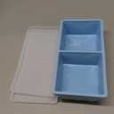 Silicone Freezer Tray for Soup Ice Cubes: 2-Cup Freezing Tray with Lid for Meal Prep - 2Pack Silicon Soup Portion Freeze Trays Make Stock Souped Ice Cube: Home & Kitchen