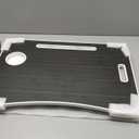 BUYIFY Folding Lap Desk, 23 Inch Portable Wood Black Laptop Bed Desk Lap Desk with Cup Holder, for Working Reading Writing, Eating, Watching Movies for Bed Sofa Couch Floor