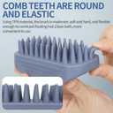 2 x Dog Grooming Brush Pet Shampoo Bath Rubber Bristles Soothing Massage Curry Comb for Doggy Long & Short Hair Dog Scrubber Professional Quality Dog Wash Brush