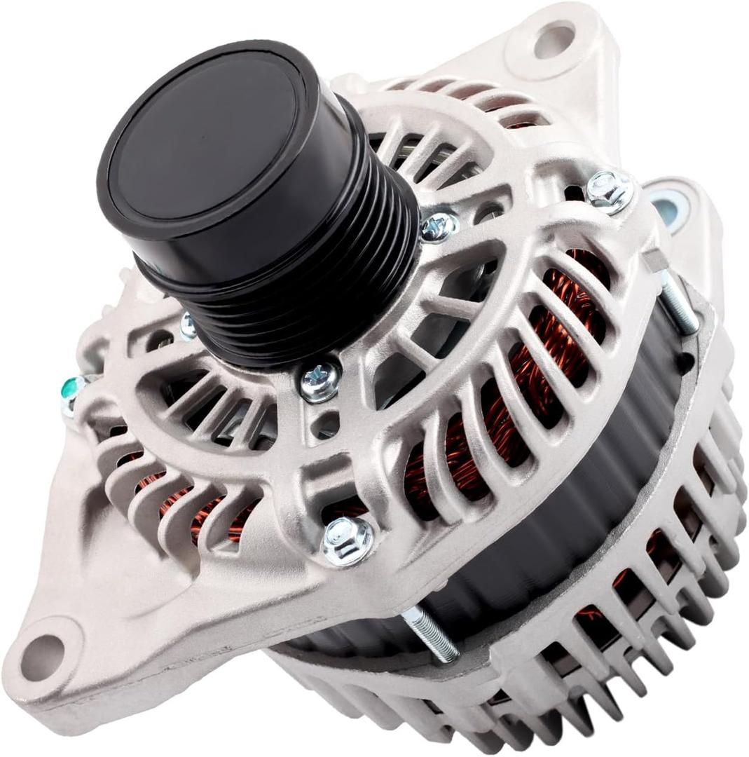 11231N Alternator Compatible with Chrysler 2011-2013 200, 2007-2010 Sebring, 2008-2013 Avenger, 2007-2012 Caliber, 2007-2017 Compass Patriot, 2.0L 2.4L, Alternator for: 4801323AB 4801323AC
