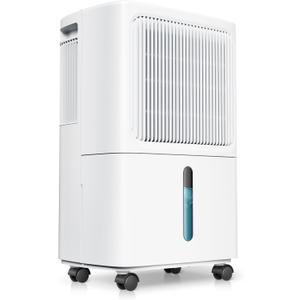 2,500 Sq.Ft Dehumidifier for Basement with Drain Hose, 31 Pint Dehumidifiers for Home with 3 Modes, Smart Humidity Control & Display, 24HR Timer, Auto Defrost for Large Room, Bathroom,Bedroom
