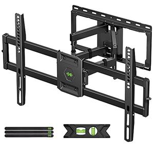 USX Mount Full Motion TV Wall Mount for Most 42-90 inch Flat Screen/LED/4K, TV Mount Bracket Dual Swivel Articulating Tilt 6 Arms, Max 16" Wood Studs, VESA 600x400mm, Holds up to 132lbs