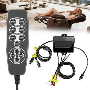MLSK91-A1 11-Button Remote & Control Box Kit for Mulin Motor Systems | Compatible with Catnapper Power Lift Chairs