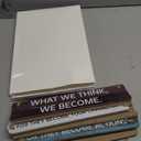 6 Pcs Inspirational Wall Art Decor for Office Watch Your Thoughts Wooden Hanging Motivational Wall Decor Rustic Positive Quotes Plaques for Classroom Home Bedroom Kitchen Living Room(Classic Style)