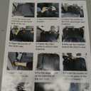 Dog Car Seat Cover, Back Seat Cover for Dogs Pet Car Seat Protector Waterproof Bench Car Seat Cover, Non-Slip Reat Seat Cover fits Middle Armrest for Most Cars Trucks SUVs - Black