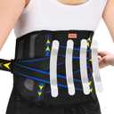 New Lower Back Brace for Men and Women, Lumbar Support with Adjustable Straps, Breathable & Heavy Duty, IV-Shaped Support for Sciatica Pain Relief, Posture Corrector for Rehabilitation, Work, Sports