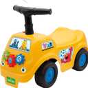 Kiddieland Sesame Street Elmo Lights & Sounds Foot-to-Floor Ride-On Toddler Push Car with Folding Handle, Ages 1236 Months, 55 lb Weight Limit