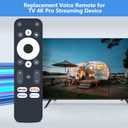 PZL Replacement Voice Remote Control Compatible with Onn Google TV 4K Pro Streaming Device