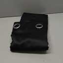 NICETOWN Lower Noise Room Divider Curtain Screen Partitions, Blackout Sound Reducing Divider Room Panel for Doorway/Glass Window/Sliding Door/Patio (1 Panel, 7ft Tall x 8.3ft Wide, Black)