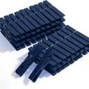 Mr. Pen- Large Wooden Clothes Pins, 2.9 Inch, 50 Pack, Natural Wood Clips for Crafts, Classroom Projects, Hanging Photos, Chip Bags, Decoration, Rust Resistant Spring, Dark Blue