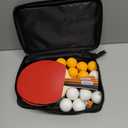 Ping Pong Paddles Set of 4, Ping Pong Paddles and Balls, Table Tennis Rackets Set Suitable for Indoor and Outdoor Games, Family Games