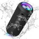 Ortizan Portable Bluetooth Speaker (1nd Gen), IPX7 Waterproof, Wireless, Big Sound and Deep Bass, TWS Pairing, 30Hrs of Playtime, for Home/Party/Outdoor/Beach, Birthday Gifts for Men Women - Black