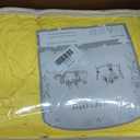 6 Pack Yellow Round Tablecloth, Fitted Table Cloths for 6 foot Round Tables, Washable 132 Inch Table Skirt for Wedding Birthday Photography Themed Parties Banquet Holidays Yellow Party Decorations, 72inch