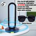 Home Disinfection Device,UV Light Sanitizer for Dust Mites, Ultraviolet Light Sanitizer for Room,UVO 254 Lamp,UVC Lamp with Remote Control