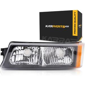 CarLights360 For 2003-2006 Chevy Silverado 1500 Park/Signal Light Assembly Driver Side | Includes Running Lamps | For GM2520185 | 15174060 | 15199556