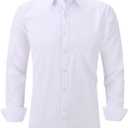 Men's White Button Up Shirt (2XL)