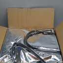 Reusable Grocery Bag On Wheels (Large, Silver) Shopping Trolley with 8 Pockets and Zipper Cover Foldable Rolling Tote, Heavy Duty Handles, Carries Up to 66 LBS