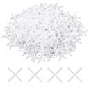 1/8 Inch Tile Spacers, 500 Pcs Cross Tile Leveling Clips Floor Wall Plastic Tiles Shim for Various Types of Ceramic Tiles Installation Leveling