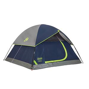 Coleman Sundome 4-Person Tent with Rainfly, Weatherproof Tent Sets Up in 10 Mins