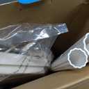 O2COOL Pool & Spa Valet, Adjustable Pool & Patio Towel Holder with Weighted Base, Outdoor Towel Bar, Poolside Table, White