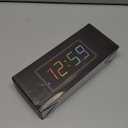 Peakeep Digital Alarm Clock for Bedroom Bedside, Extra Loud for Heavy Sleepers Adults, Large RGB Color Changing Colorful LED Big Numbers, Battery Backup Plug in Electric Clock with USB Charger (Black + 8 Colors)