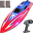 HOLYFUN Full Proportional Remote Control Boat for Kids & Adults, 20MPH+ High-Speed Waterproof RC Boat, 2 Battery(30 Mins), 2.4GHz Racing Boats Toy for Water Pool & Lake