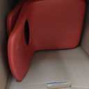 FDP 12" School Stack Chair,Stacking Student Seat with Chromed Steel Legs and Swivel Glides; for Classroom, Homeschool or Learning Space - Red (2-Pack), 14333-RD