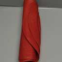 FunWheat Round Braided Placemats Set of 4 Table Mats for Dining Tables Woven Washable Non-Slip Place mats 15inch (Red, 4pcs)