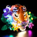 LED Light Kit for Lego The Fauna Collection - Tiger, Led Lighting Compatible with Lego 31217 Building Blocks Model(Lights Only, No Model)