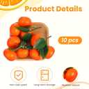 10 Clusters Artificial Mini Orange Simulation Decorative Tangerine Kitchen Table Fake Orange Realistic Artificial Fruit Oranges Faux Fruit for Home Party Kitchen Festival Decor