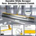 Self Leveling Concrete Tool Kit with Floor Squeegee,Spiked Rollers, Spike Shoes,Wooden Handle Floating Trowel,Storage Bag,Professional Epoxy Floor Leveling Tools for Cement,Resin,Garage Flooring
