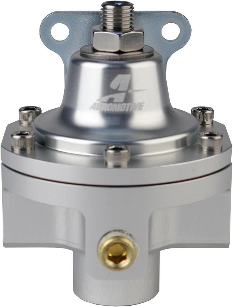 Aeromotive 13222 Fuel Pressure Regulator Carbureted, Adjustable 2-5 PSI, Ultra Low Pressure, 2-Port, ORB-06