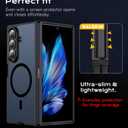 for Samsung Galaxy Z Fold 7 Case Magnetic, Z Fold 7 Case with Screen Protector, [Compatible with MagSafe], Slim Fit Thin Shockproof Protective Phone Cover for z-fold 7, Black