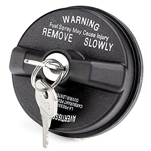 Locking Gas Cap, Lock Fuel Cap For Jeep Wrangler JK TJ, Liberty, Cherokee, Compass, Grand Cherokee, Commander, Patriot & Dodge Ram 1500 2500,Journey,Caravan,Charger,Challenger,Dakota,Durango,Avenger