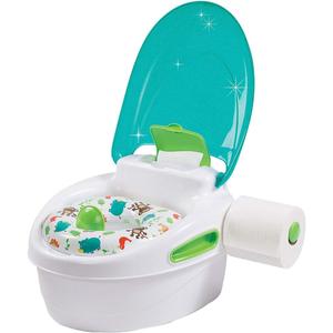 Summer Infant Step by Step Potty, Neutral  3-in-1 Potty Training Toilet  Features Contoured Seat, Flushable Wipes Holder and Toilet Tissue Dispenser