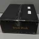 WANGYUANJI Carbon Steel Wok Pan - 12.6 Inch Flat Bottom Iron Wok, Woks & Stir-Fry Pans, Carbon Steel Pan for Induction Cookware and Gas Stoves