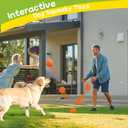 havit Indestructible Squeaky Dog Balls for Aggressive Chewers, Interactive Dog Toys to Keep Them Busy, Rubber Dog Chew Toy for Large Medium Breeds, Outdoor Waterproof (3 Colors)