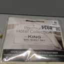 Mueller Ultratemp King Size Sheets Set, Super Soft 1800, 6 Piece, Deep Pocket up to 16" Bed Sheets, Transfers Heat, Breathes Better, Hypoallergenic, Wrinkle, Cream