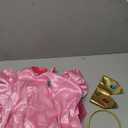 Women Princess Peach Costume Super Brothers Party Gown Ball Dress (Large, Pink)