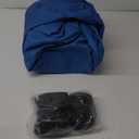 Kayme 1200D Heavy Duty Boat Cover for 16-18.5ft Boats - Waterproof, Tear Resistant with Reinforced Windproof Straps, Ideal for Fishing, Bass, Fish & Ski,V-Hull Boat. (Model C - Length:16'-18.5' Beam width: up to 94", Blue)