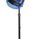 Ionic Hooded Dryer on Wheels - 1500W, 3 Modes, Time Setting, Standing Design for Professional Salon Use (Blue)