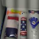 Soccer Fan Gear Set for 2026 World Tournament, Soccer Party Favors Kit with Flag,Scarf, Face Paint, Clapper, Horn & Glasses, Supporter Accessories for Game Day, Sports Event, Gift
