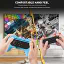 2 x FANPL Grips for Nintendo Switch 2 Joy Con Controller, Ergonomic Design for Switch 2 Joycons Hand Grip with 4 Thumb Grip Caps (2 pack) (Blue-Orange)