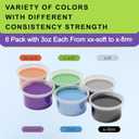 5 Pack Theramandu Therapy Putty Kit, Hand Strengthening and Sensory Therapy Putty for Exercise & Stress Relief, Therapy Putty for Adults, 6 Different Resistances, 3 Ounces of Each Putty